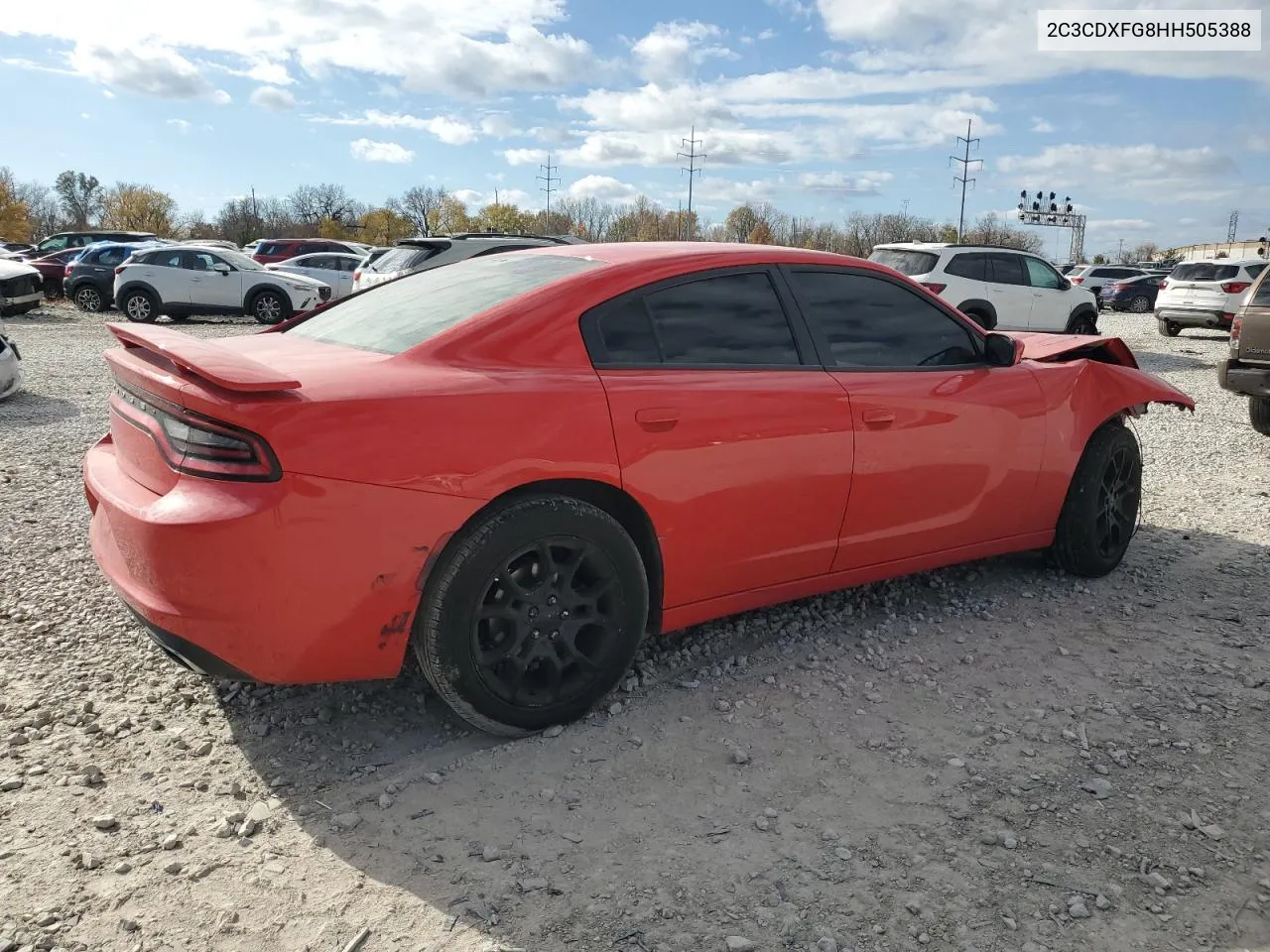 2017 Dodge Charger Se VIN: 2C3CDXFG8HH505388 Lot: 79062614