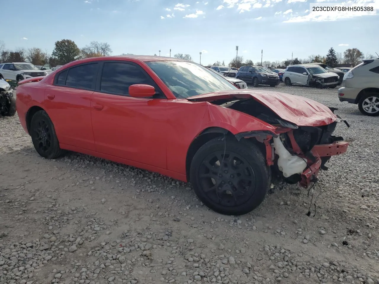 2017 Dodge Charger Se VIN: 2C3CDXFG8HH505388 Lot: 79062614