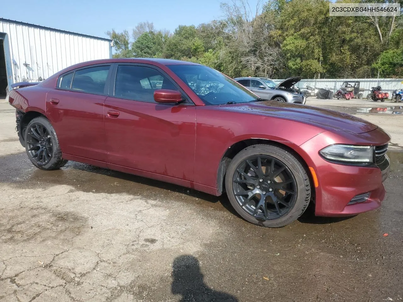 2017 Dodge Charger Se VIN: 2C3CDXBG4HH546624 Lot: 79251694