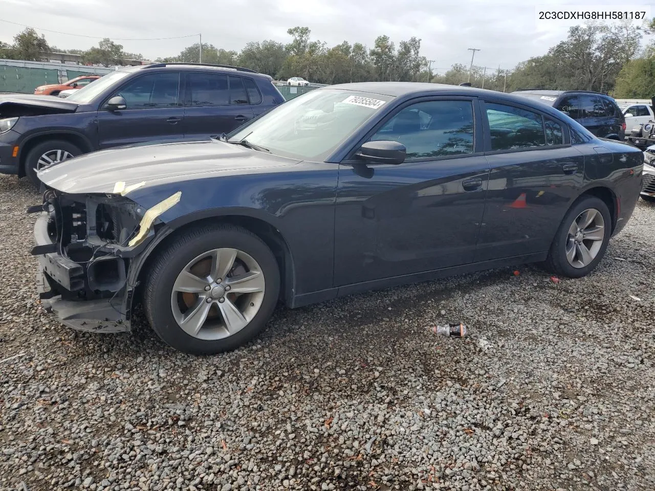 2017 Dodge Charger Sxt VIN: 2C3CDXHG8HH581187 Lot: 79285504