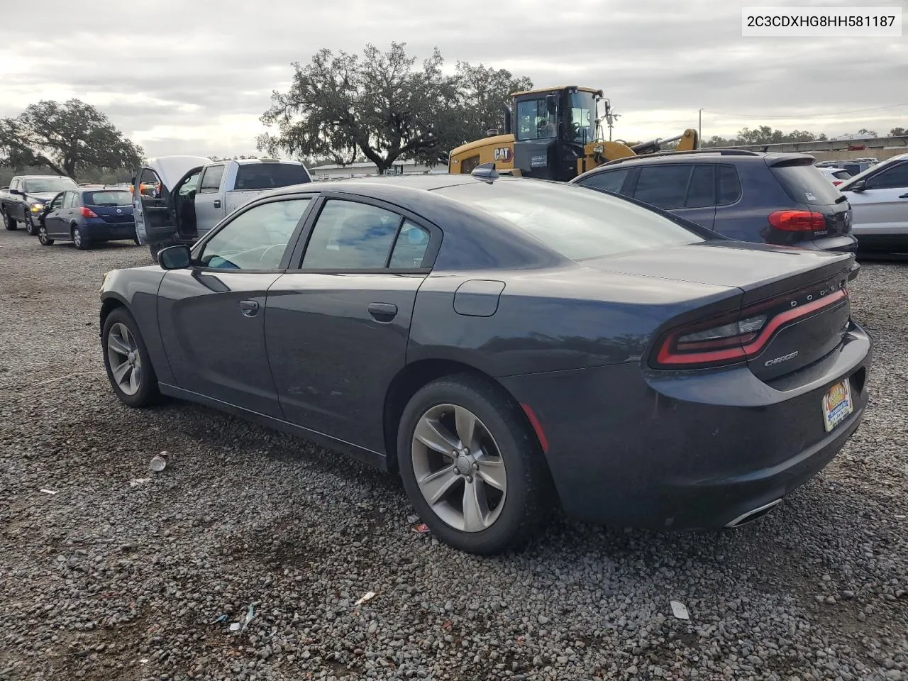 2017 Dodge Charger Sxt VIN: 2C3CDXHG8HH581187 Lot: 79285504