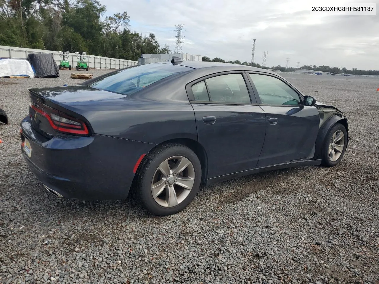 2017 Dodge Charger Sxt VIN: 2C3CDXHG8HH581187 Lot: 79285504