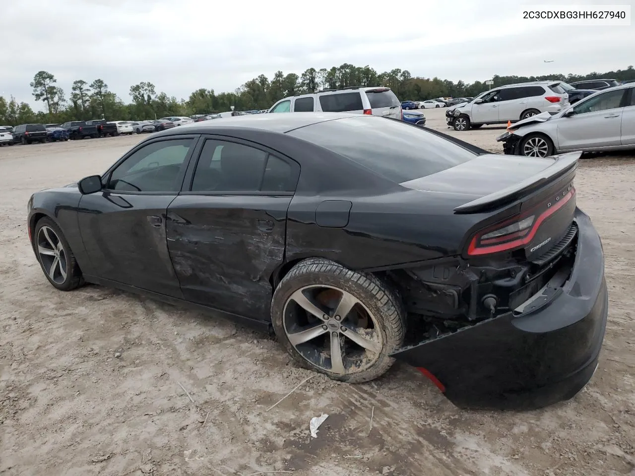 2017 Dodge Charger Se VIN: 2C3CDXBG3HH627940 Lot: 79340924