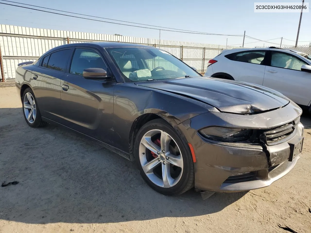 2017 Dodge Charger Sxt VIN: 2C3CDXHG3HH620896 Lot: 79827394