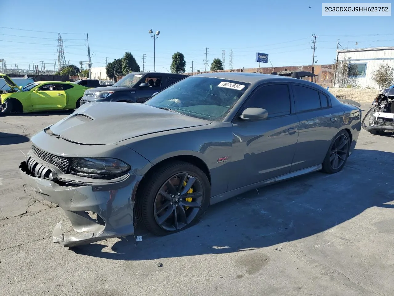 2017 Dodge Charger R/T 392 VIN: 2C3CDXGJ9HH623752 Lot: 79926684