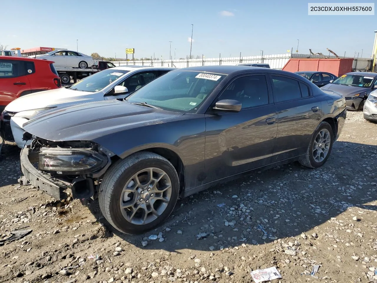 2017 Dodge Charger Sxt VIN: 2C3CDXJGXHH557600 Lot: 80040374