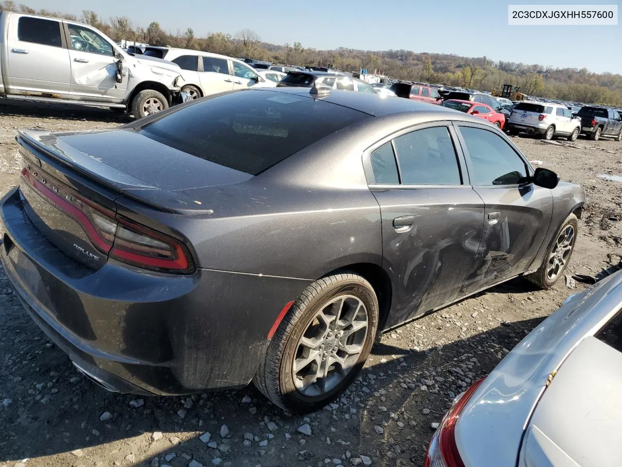 2017 Dodge Charger Sxt VIN: 2C3CDXJGXHH557600 Lot: 80040374