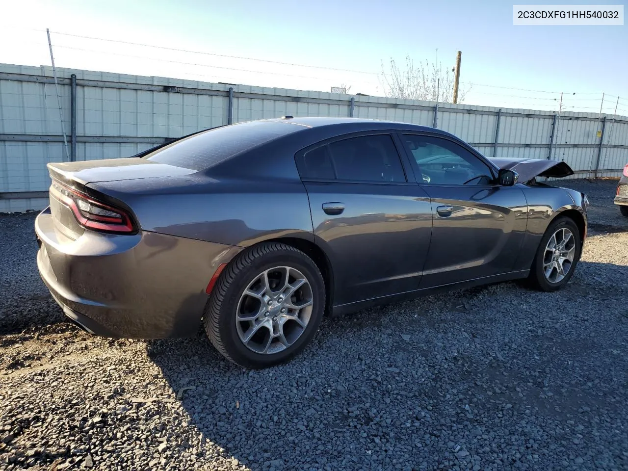 2017 Dodge Charger Se VIN: 2C3CDXFG1HH540032 Lot: 80646474