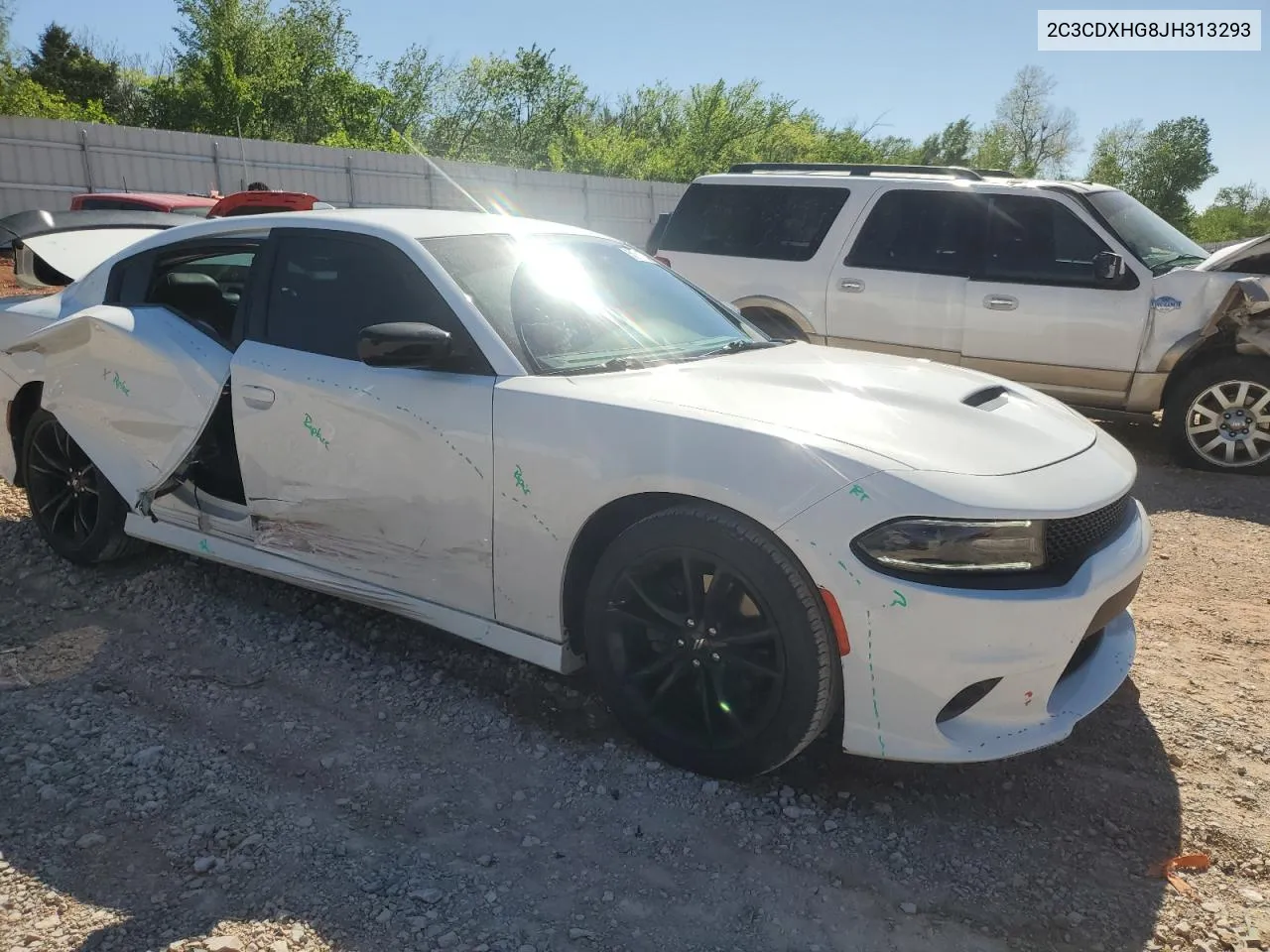 2018 Dodge Charger Sxt Plus VIN: 2C3CDXHG8JH313293 Lot: 51165174