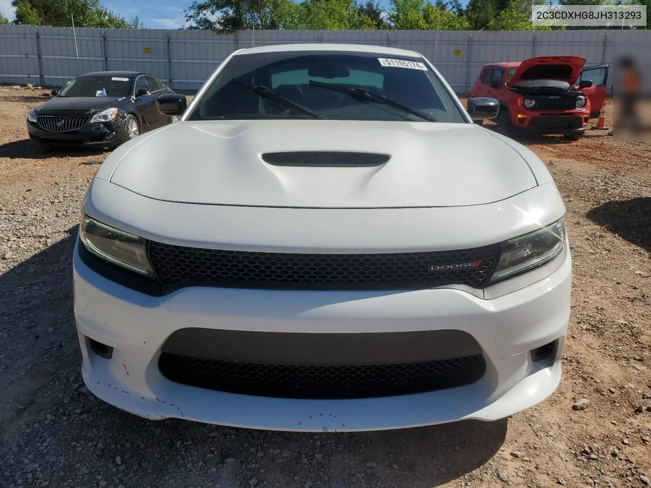 2018 Dodge Charger Sxt Plus VIN: 2C3CDXHG8JH313293 Lot: 51165174