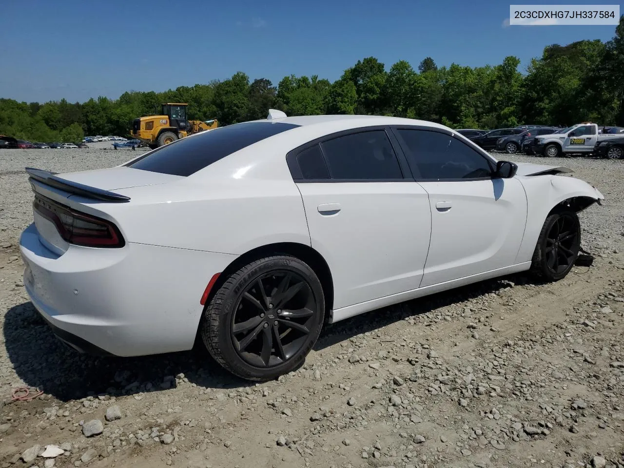 2018 Dodge Charger Sxt Plus VIN: 2C3CDXHG7JH337584 Lot: 52635074