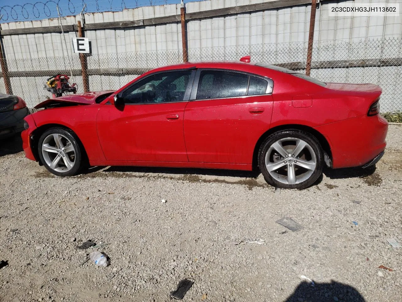 2018 Dodge Charger Sxt Plus VIN: 2C3CDXHG3JH113602 Lot: 52925134