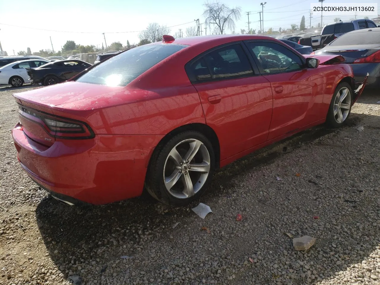 2C3CDXHG3JH113602 2018 Dodge Charger Sxt Plus