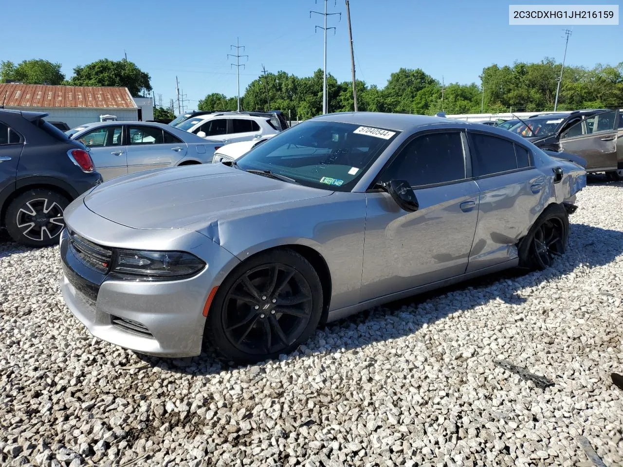 2C3CDXHG1JH216159 2018 Dodge Charger Sxt Plus