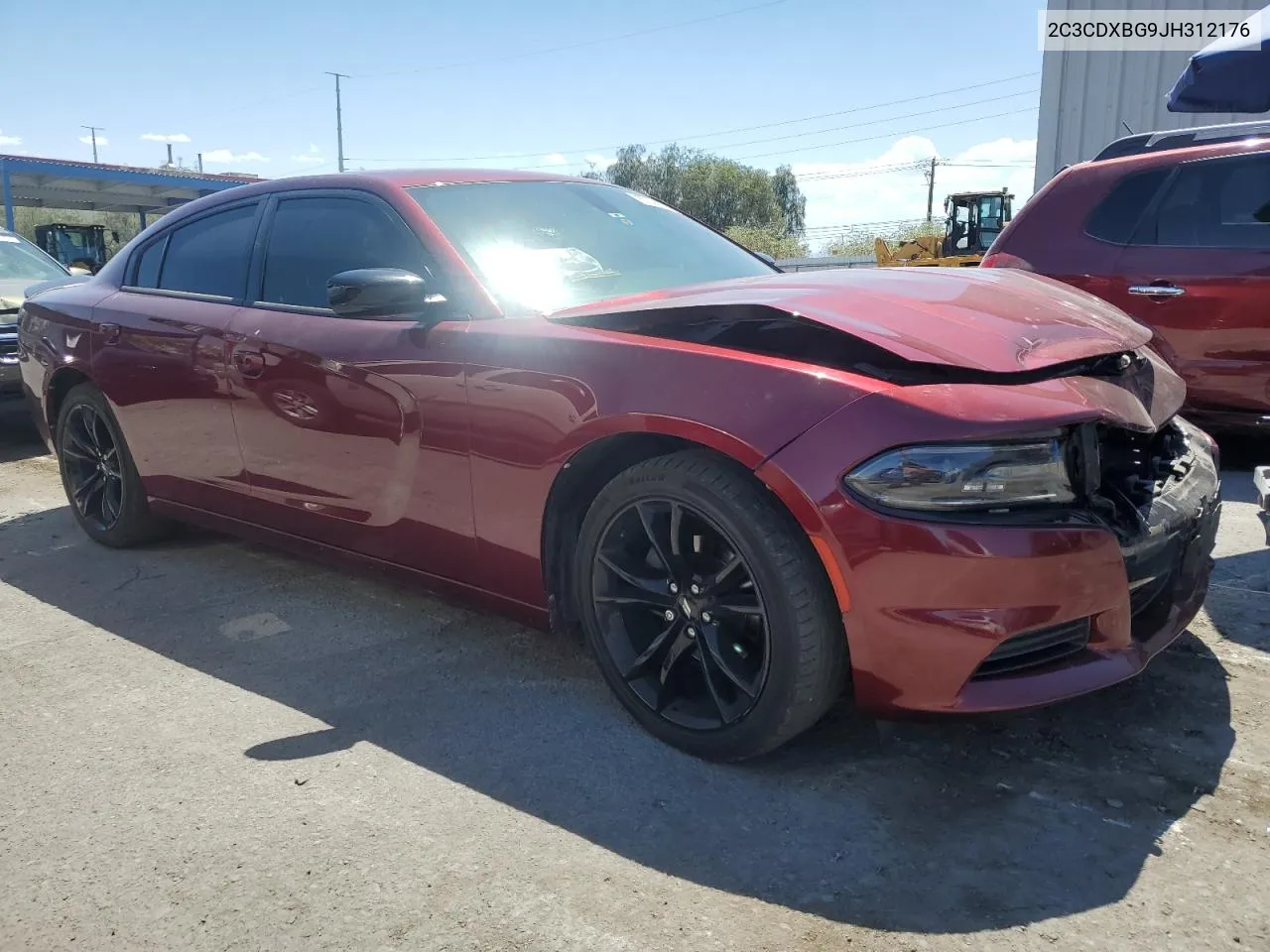 2018 Dodge Charger Sxt VIN: 2C3CDXBG9JH312176 Lot: 57244474