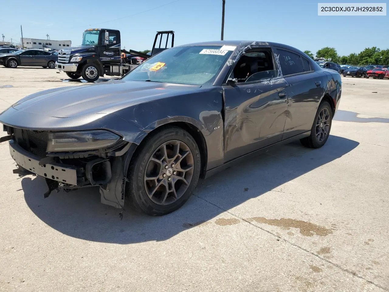 2018 Dodge Charger Gt VIN: 2C3CDXJG7JH292852 Lot: 57566034