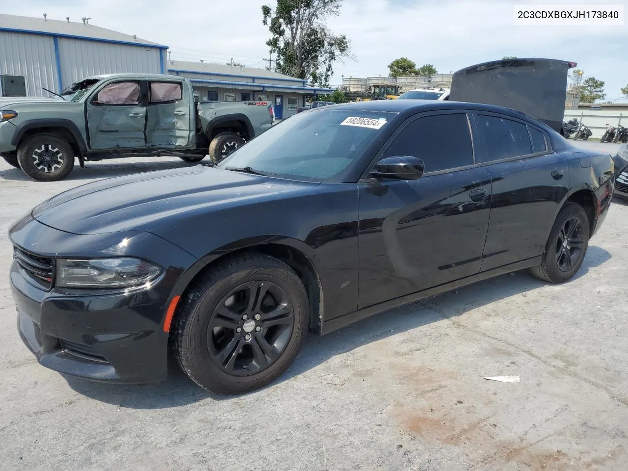 2018 Dodge Charger Sxt VIN: 2C3CDXBGXJH173840 Lot: 58206554