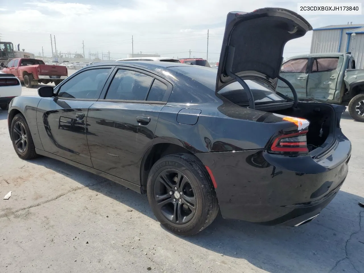 2C3CDXBGXJH173840 2018 Dodge Charger Sxt