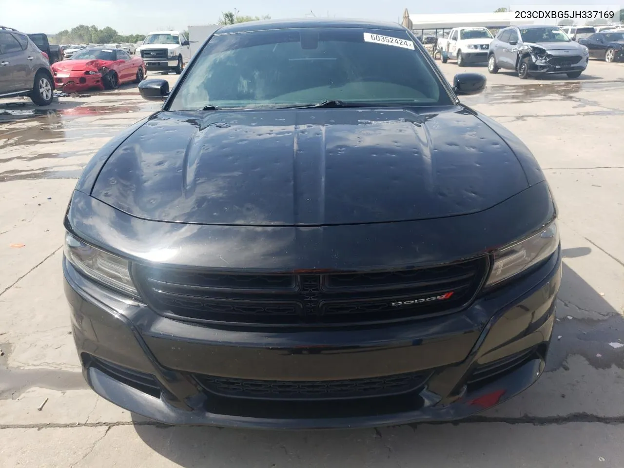 2018 Dodge Charger Sxt VIN: 2C3CDXBG5JH337169 Lot: 60352424