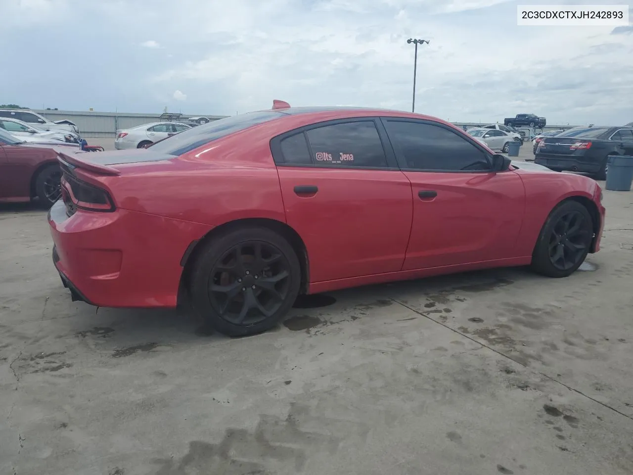 2018 Dodge Charger R/T VIN: 2C3CDXCTXJH242893 Lot: 61043574