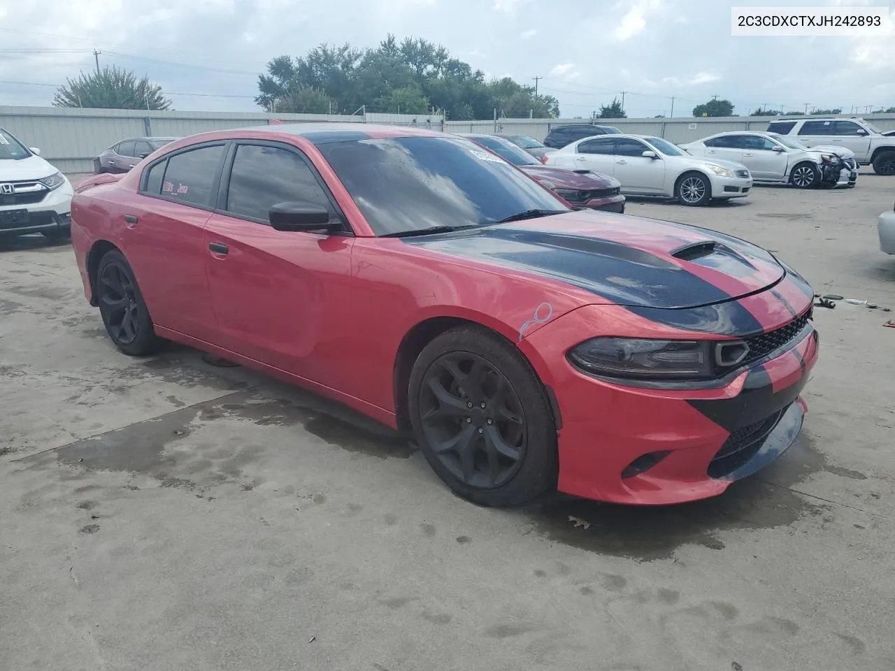 2018 Dodge Charger R/T VIN: 2C3CDXCTXJH242893 Lot: 61043574