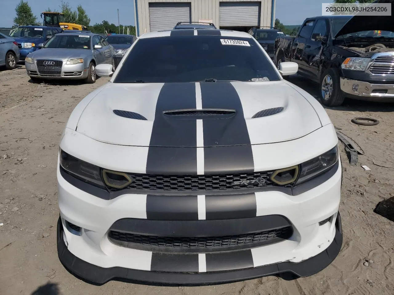 2018 Dodge Charger Srt Hellcat VIN: 2C3CDXL98JH254206 Lot: 61735924