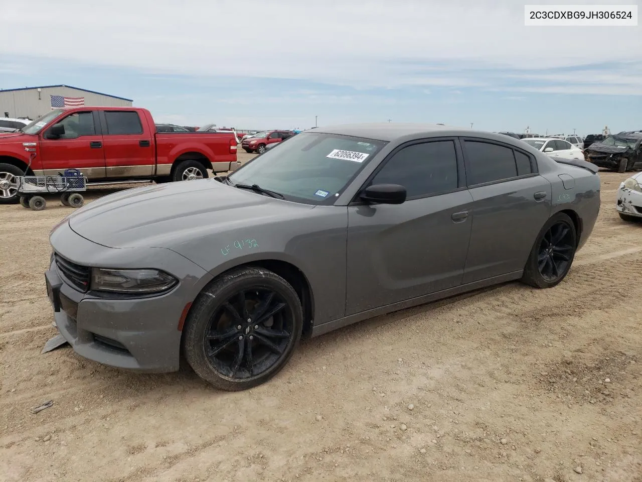 2018 Dodge Charger Sxt VIN: 2C3CDXBG9JH306524 Lot: 62096394