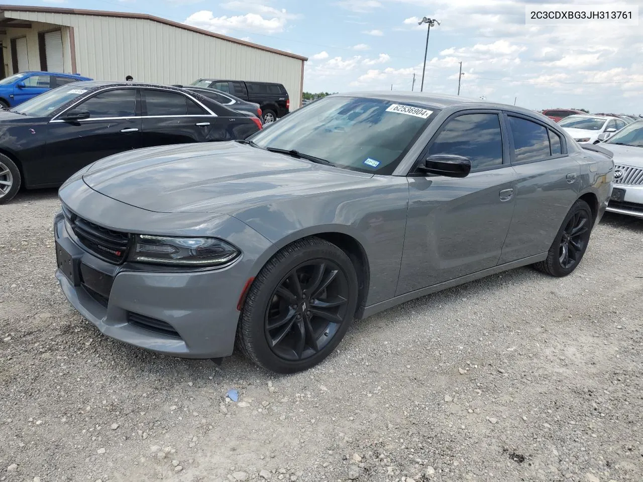 2018 Dodge Charger Sxt VIN: 2C3CDXBG3JH313761 Lot: 62536904