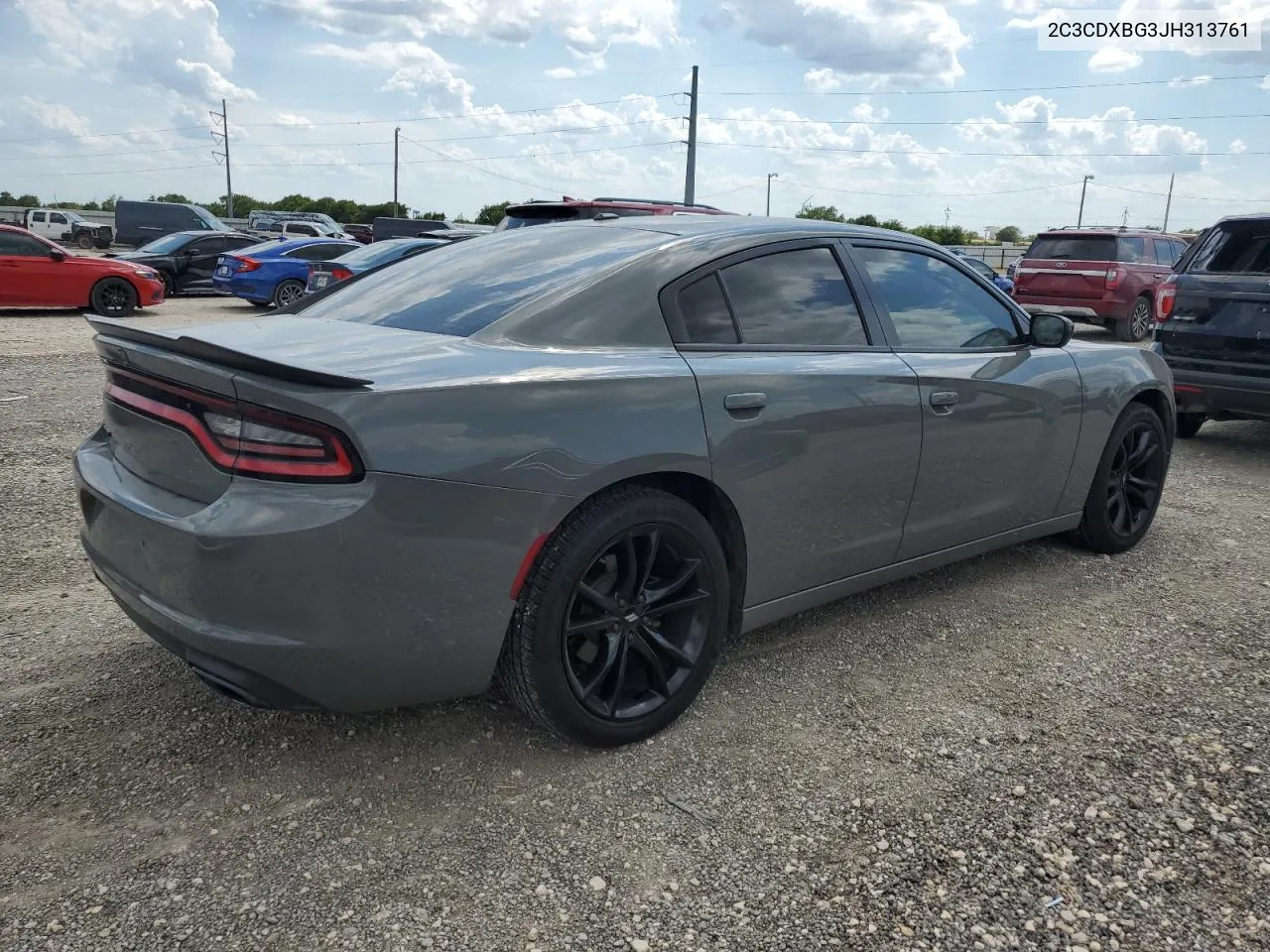 2018 Dodge Charger Sxt VIN: 2C3CDXBG3JH313761 Lot: 62536904