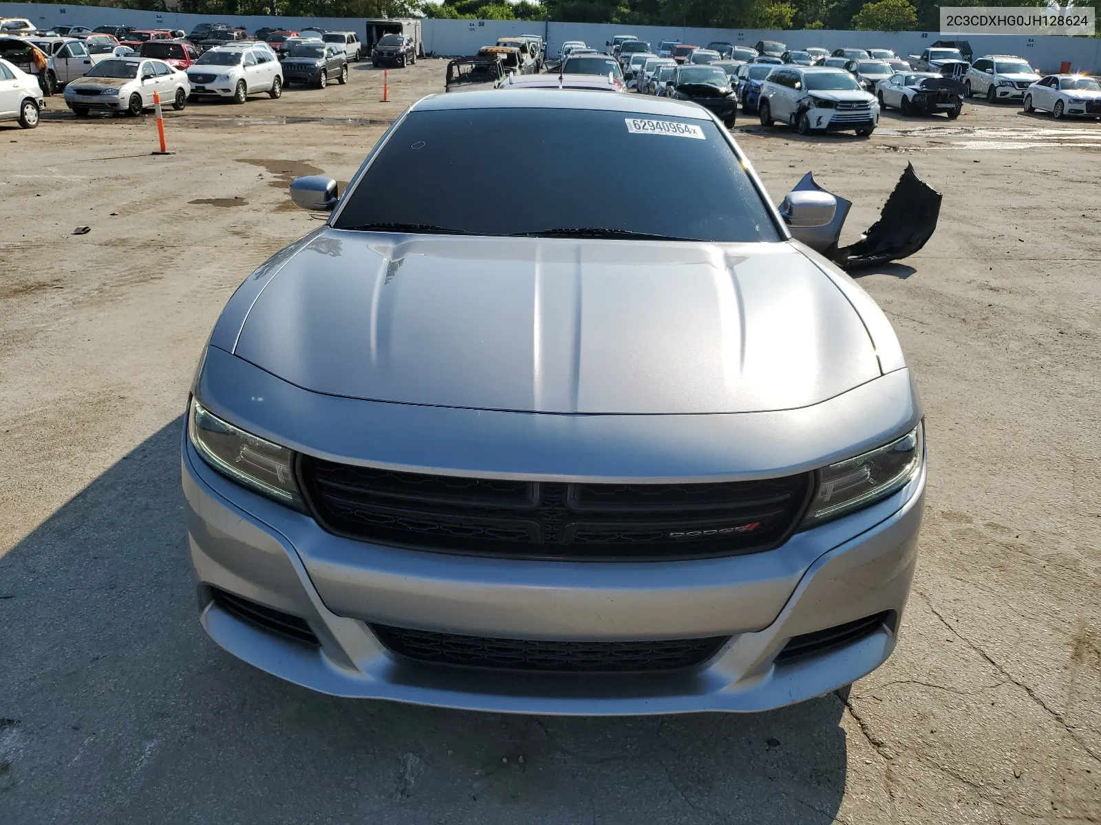 2018 Dodge Charger Sxt Plus VIN: 2C3CDXHG0JH128624 Lot: 62940964