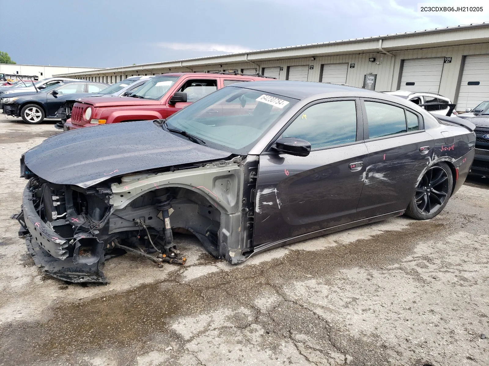 2C3CDXBG6JH210205 2018 Dodge Charger Sxt