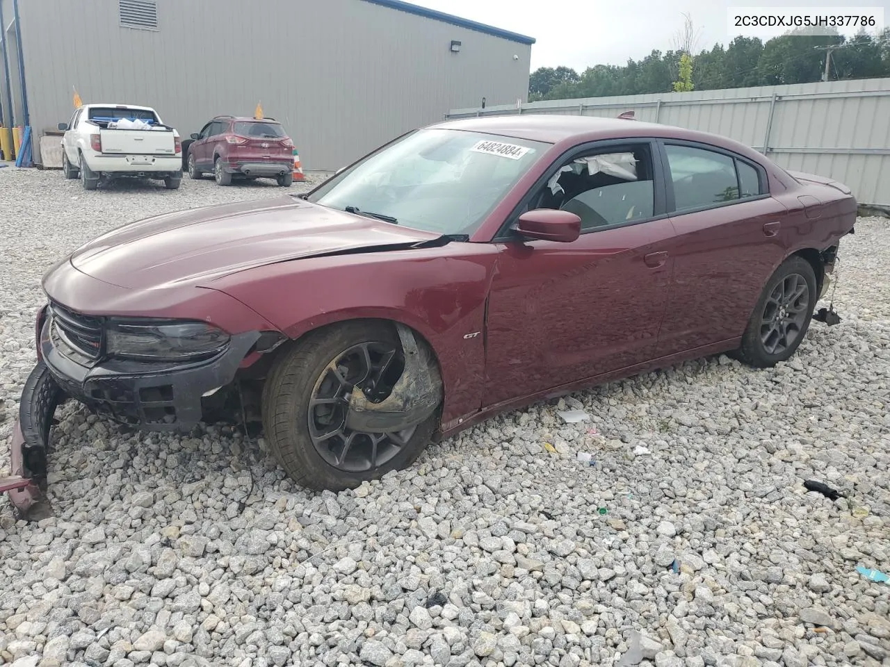 2018 Dodge Charger Gt VIN: 2C3CDXJG5JH337786 Lot: 64824884