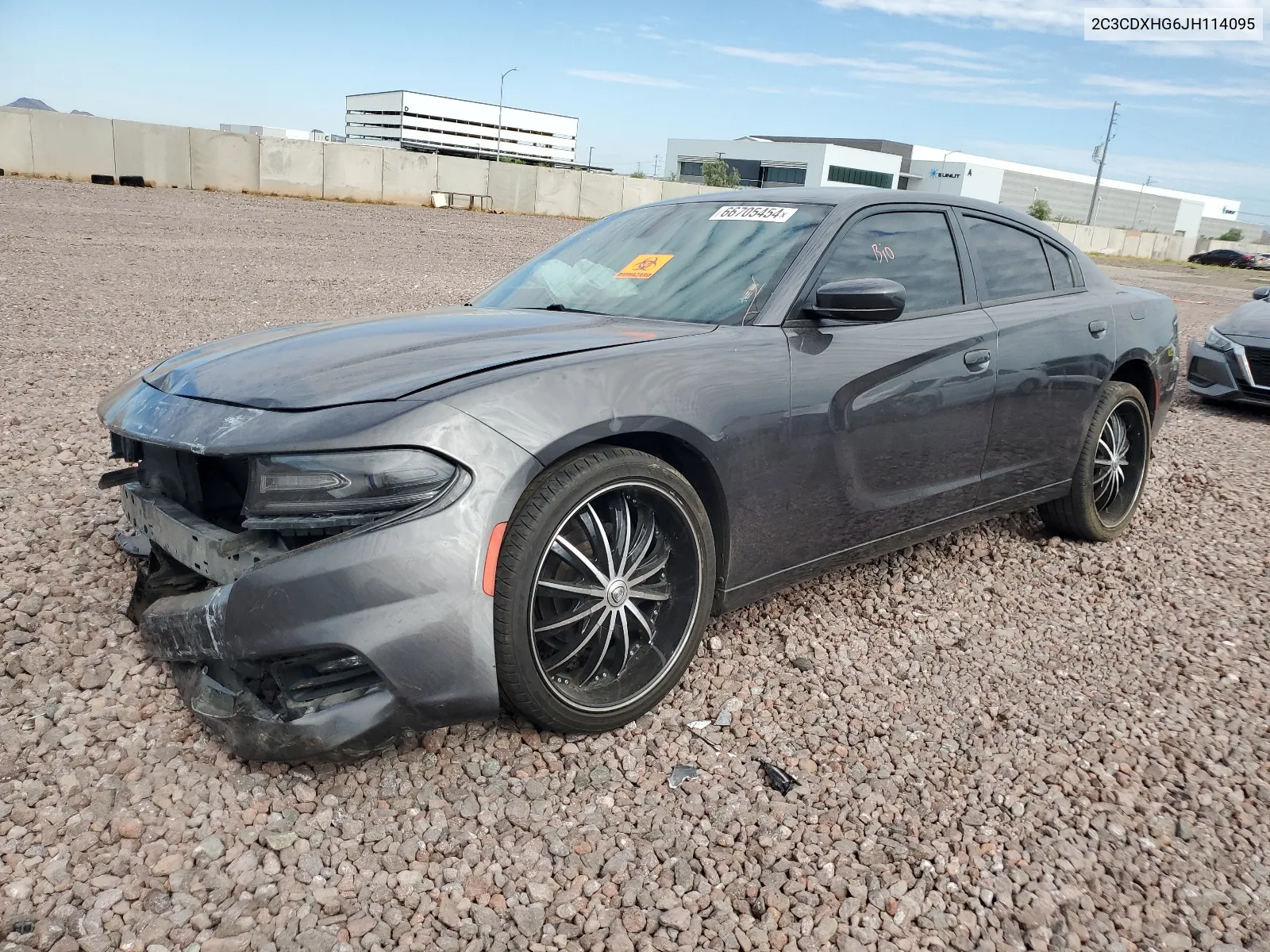 2018 Dodge Charger Sxt Plus VIN: 2C3CDXHG6JH114095 Lot: 66705454