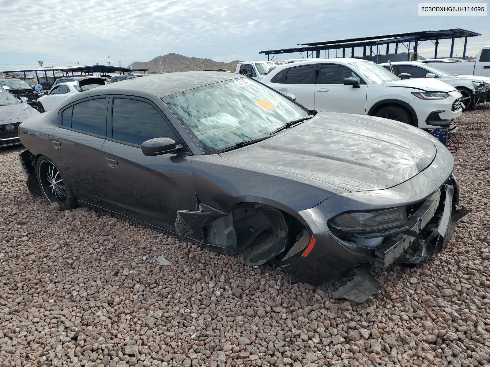 2018 Dodge Charger Sxt Plus VIN: 2C3CDXHG6JH114095 Lot: 66705454