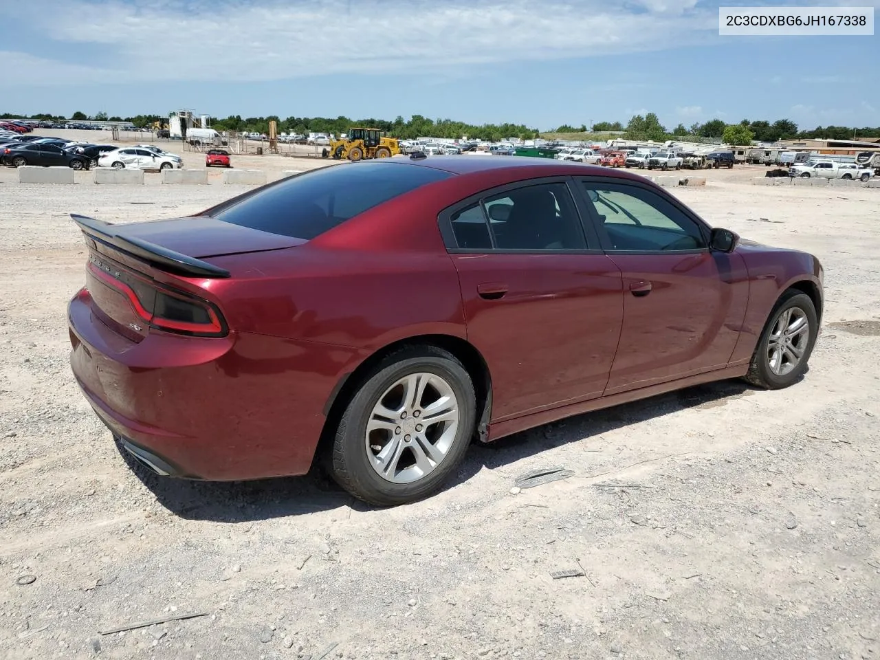 2018 Dodge Charger Sxt VIN: 2C3CDXBG6JH167338 Lot: 67316554