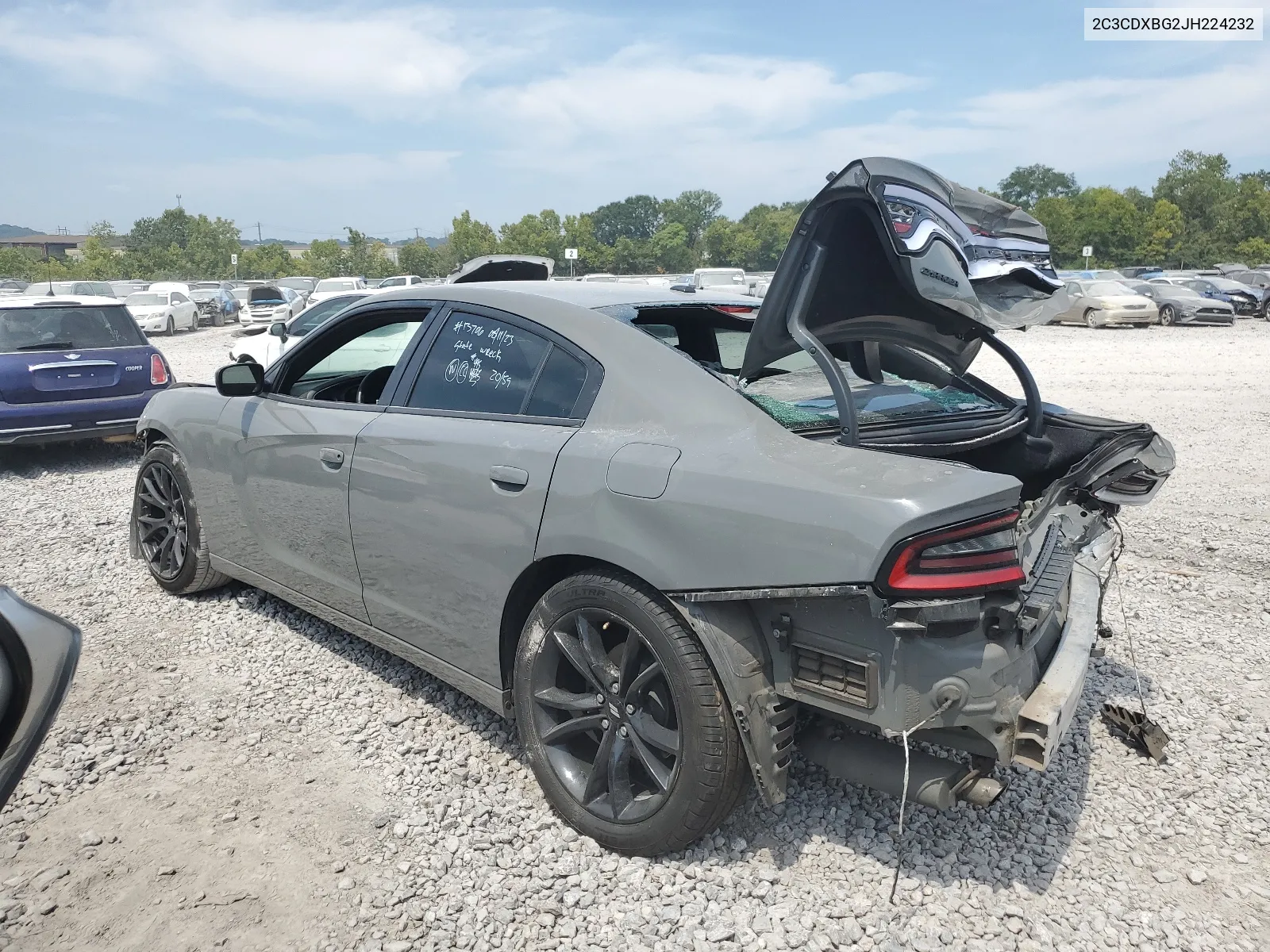 2018 Dodge Charger Sxt VIN: 2C3CDXBG2JH224232 Lot: 67582364