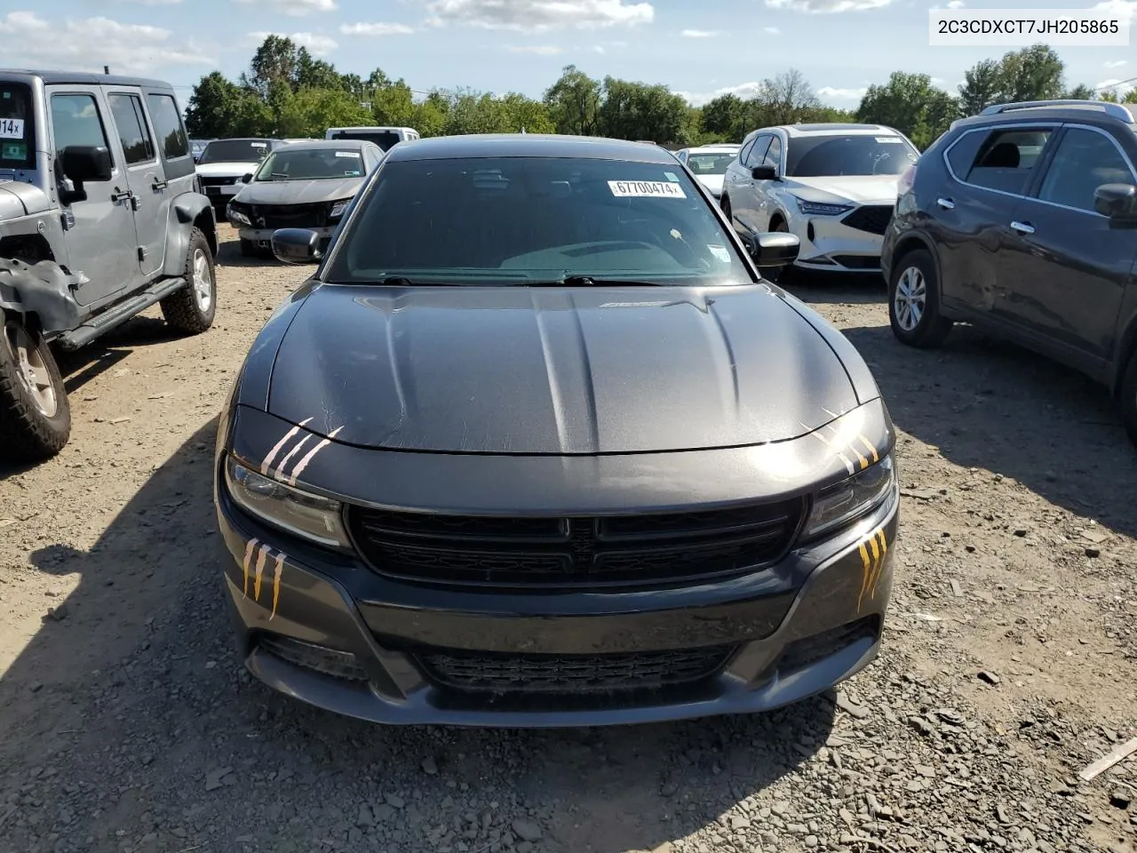 2018 Dodge Charger R/T VIN: 2C3CDXCT7JH205865 Lot: 67700474