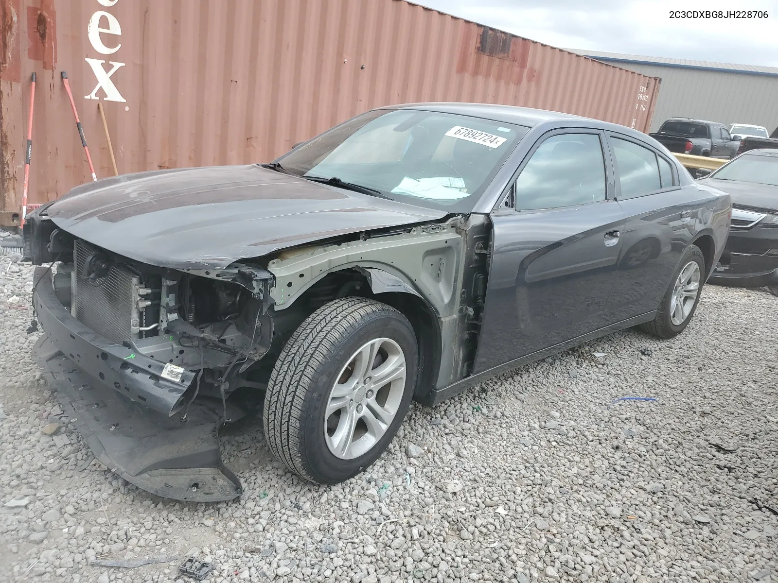 2C3CDXBG8JH228706 2018 Dodge Charger Sxt