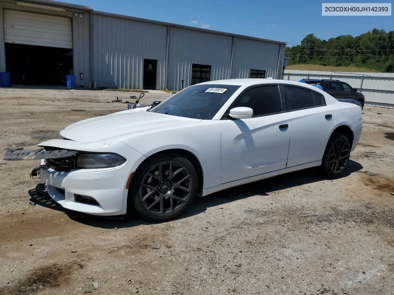 2018 Dodge Charger Sxt Plus VIN: 2C3CDXHG0JH142393 Lot: 68138824