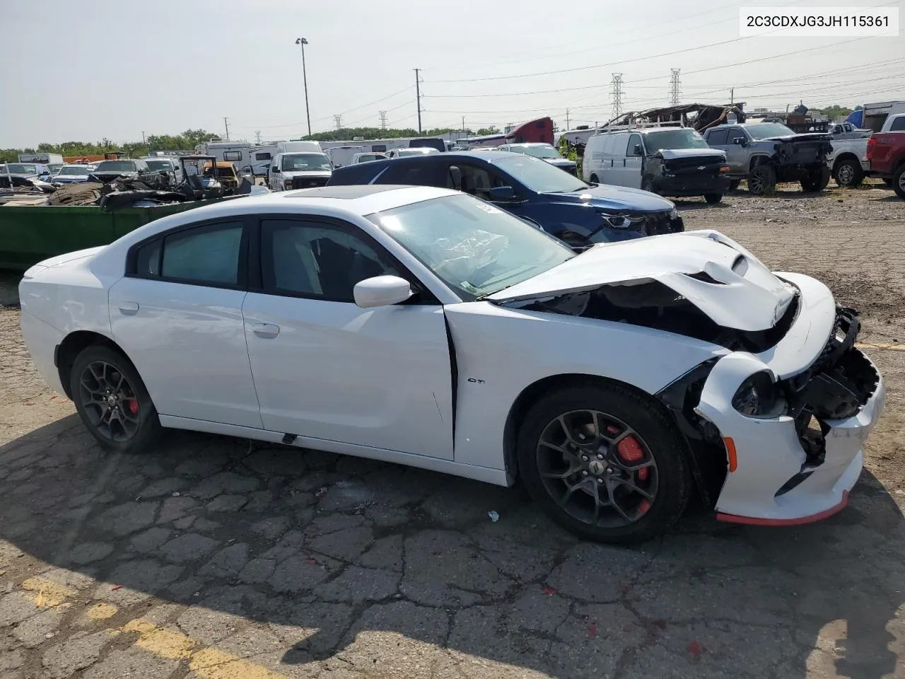 2018 Dodge Charger Gt VIN: 2C3CDXJG3JH115361 Lot: 68448114