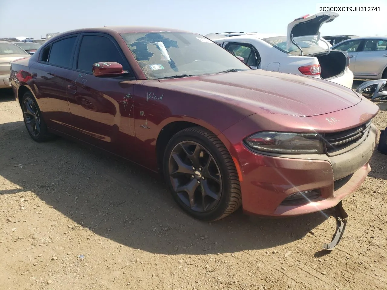 2018 Dodge Charger R/T VIN: 2C3CDXCT9JH312741 Lot: 68735284