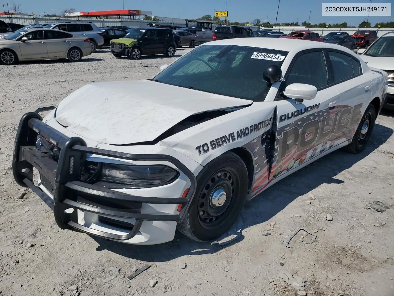 2018 Dodge Charger Police VIN: 2C3CDXKT5JH249171 Lot: 68969454