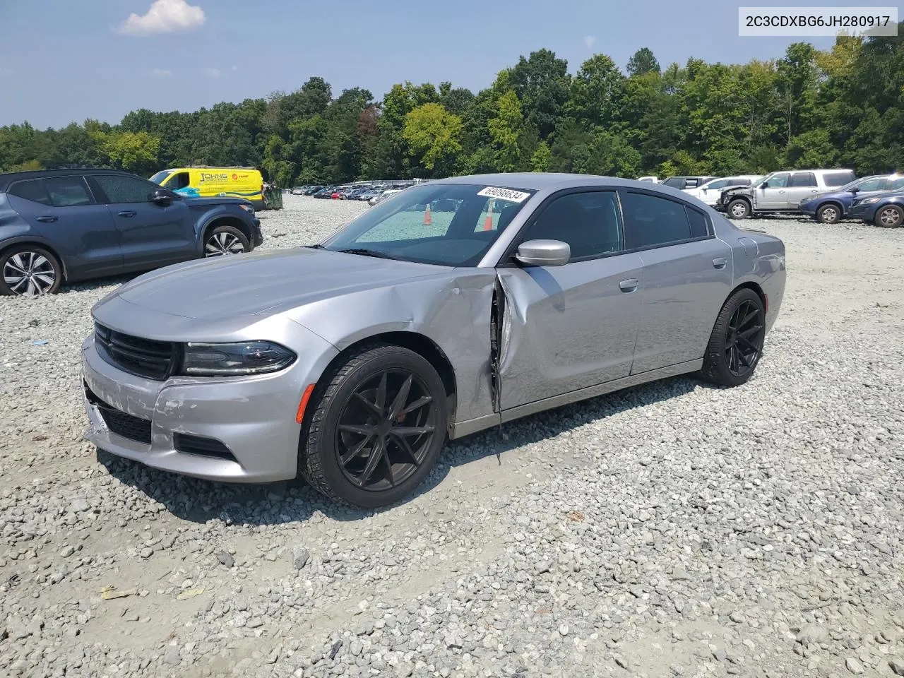 2018 Dodge Charger Sxt VIN: 2C3CDXBG6JH280917 Lot: 69098634