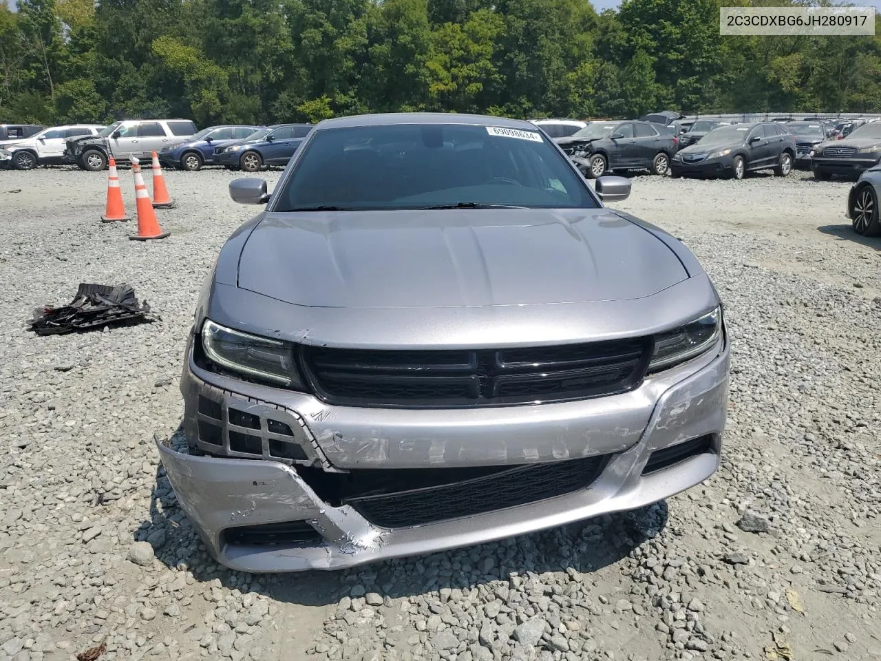 2018 Dodge Charger Sxt VIN: 2C3CDXBG6JH280917 Lot: 69098634