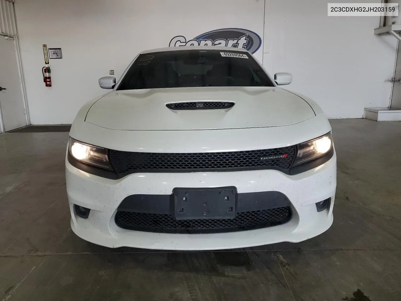 2018 Dodge Charger Sxt Plus VIN: 2C3CDXHG2JH203159 Lot: 69269564