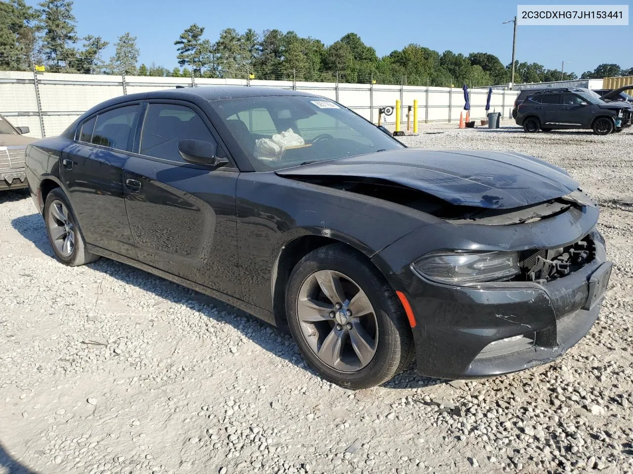 2018 Dodge Charger Sxt Plus VIN: 2C3CDXHG7JH153441 Lot: 69311894