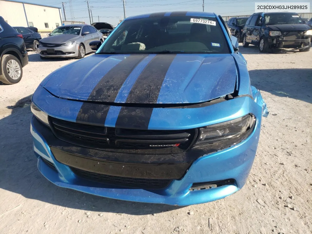 2018 Dodge Charger Sxt Plus VIN: 2C3CDXHG3JH289825 Lot: 69773274