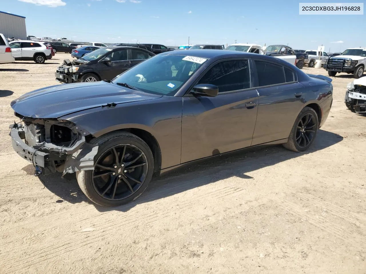 2018 Dodge Charger Sxt VIN: 2C3CDXBG3JH196828 Lot: 69842474