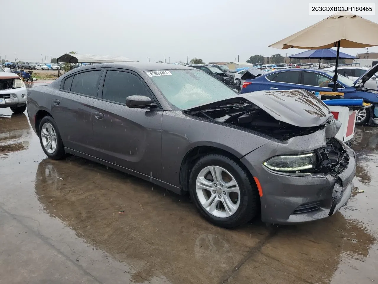 2018 Dodge Charger Sxt VIN: 2C3CDXBG1JH180465 Lot: 69899354