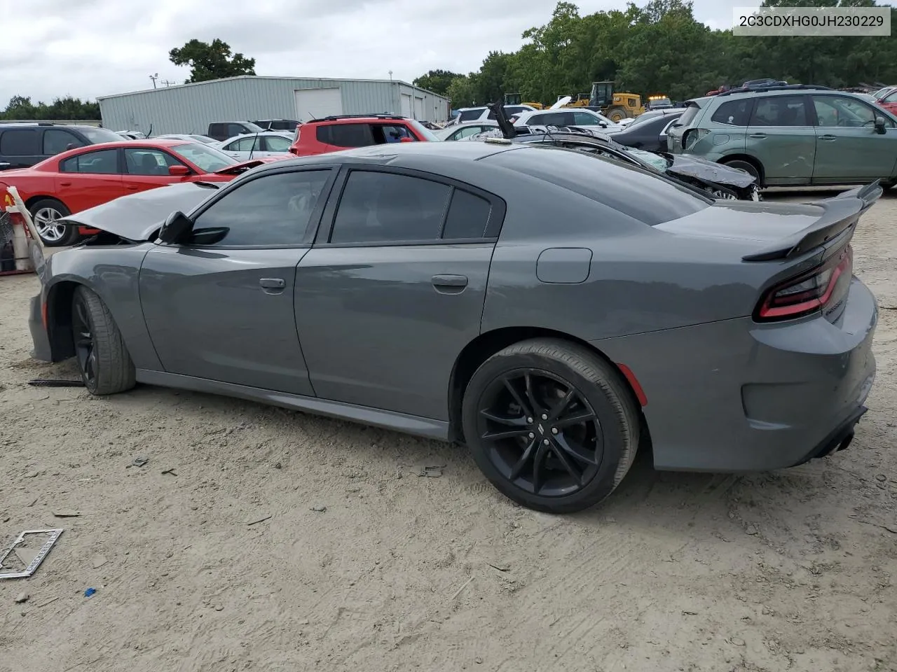 2C3CDXHG0JH230229 2018 Dodge Charger Sxt Plus